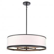 Artcraft AC12163BK - High Street 4 Light Chandelier 24", Black