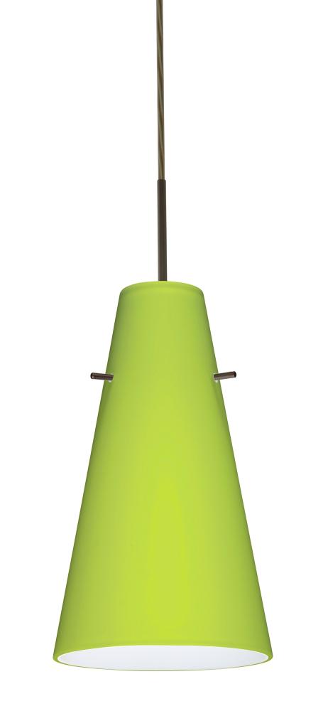 Besa Cierro Pendant Bronze Chartreuse 1x9W LED