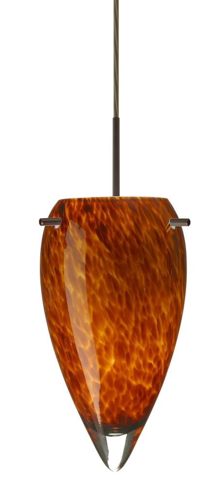 Besa Juli Pendant Bronze Amber Cloud 1x100W Medium Base