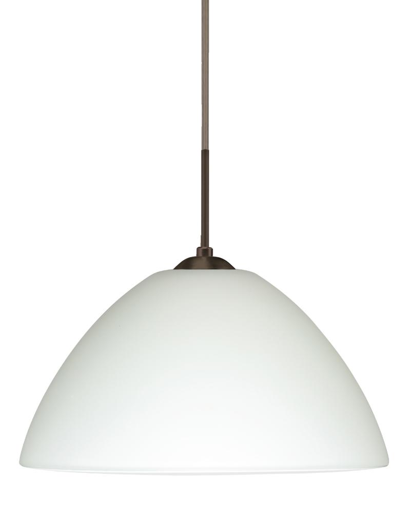 Besa Tessa Pendant Bronze White 1x75W Medium Base