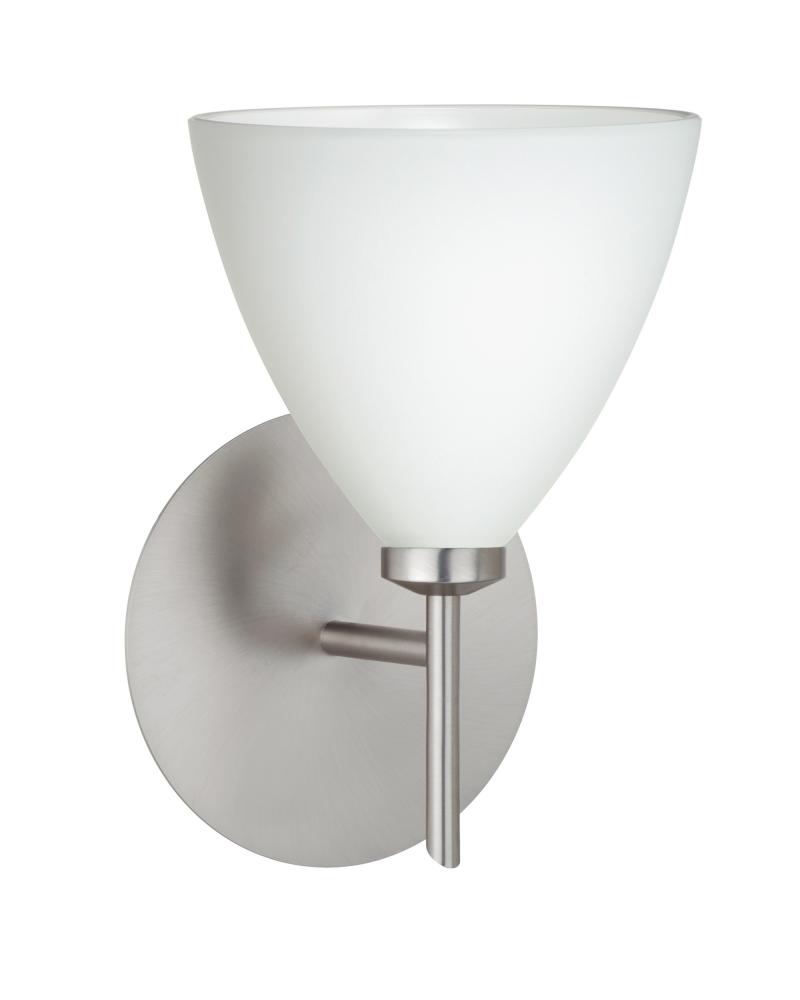 Besa Wall Mia Satin Nickel Opal Matte 1x5W LED