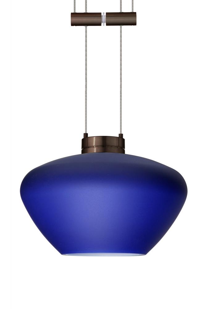 Besa Pendant Peri Bronze Blue Matte 1x50W Halogen