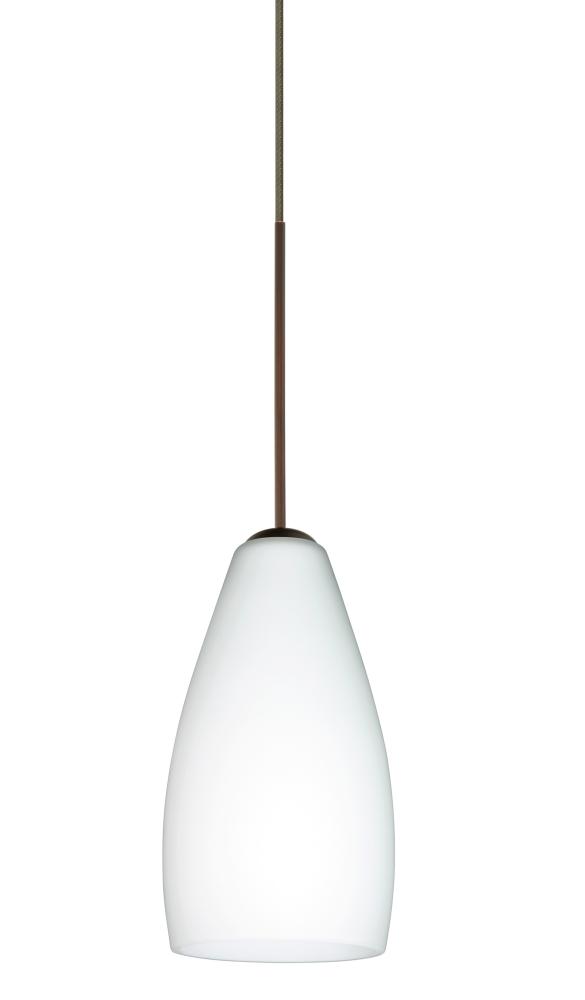 Besa Pendant Karli Bronze Opal Matte 1x5W LED