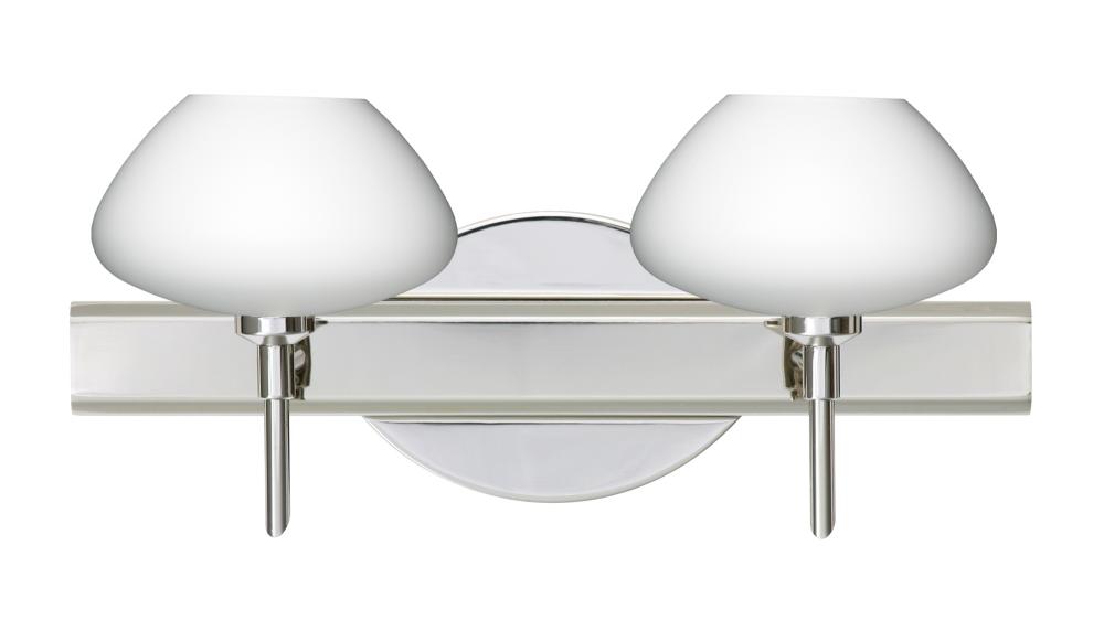 Besa Wall Peri Chrome Opal Matte 2x5W LED