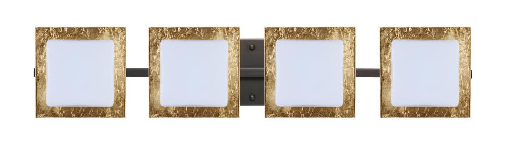 Besa Wall Alex Bronze Opal/Gold Foil 4x50W G9