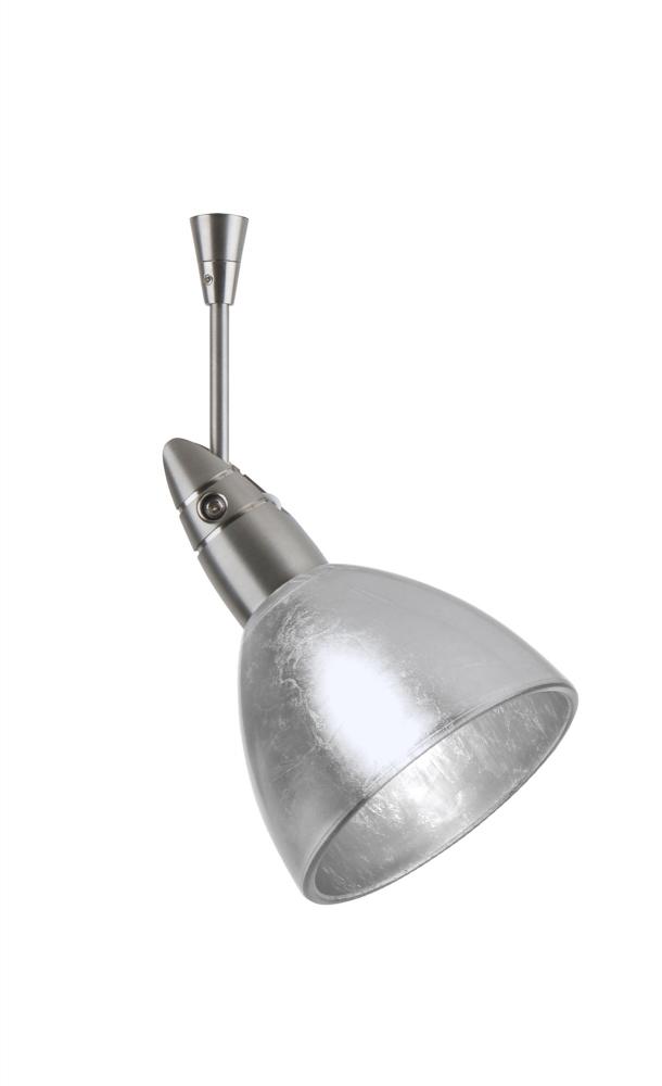 Besa Spotlight With 12" Stem Divi Satin Nickel Silver Foil 1x50W Halogen Mr16