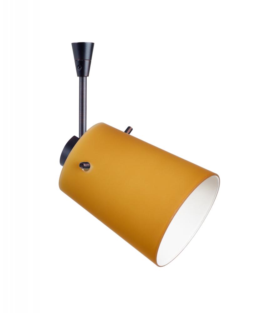 Besa Spotlight With 6" Stem Tammi 3 Bronze Amber Matte 1x50W Halogen Mr16