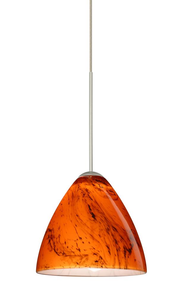 Besa Pendant For Multport Canopy Mia Satin Nickel Habanero 1x5W LED