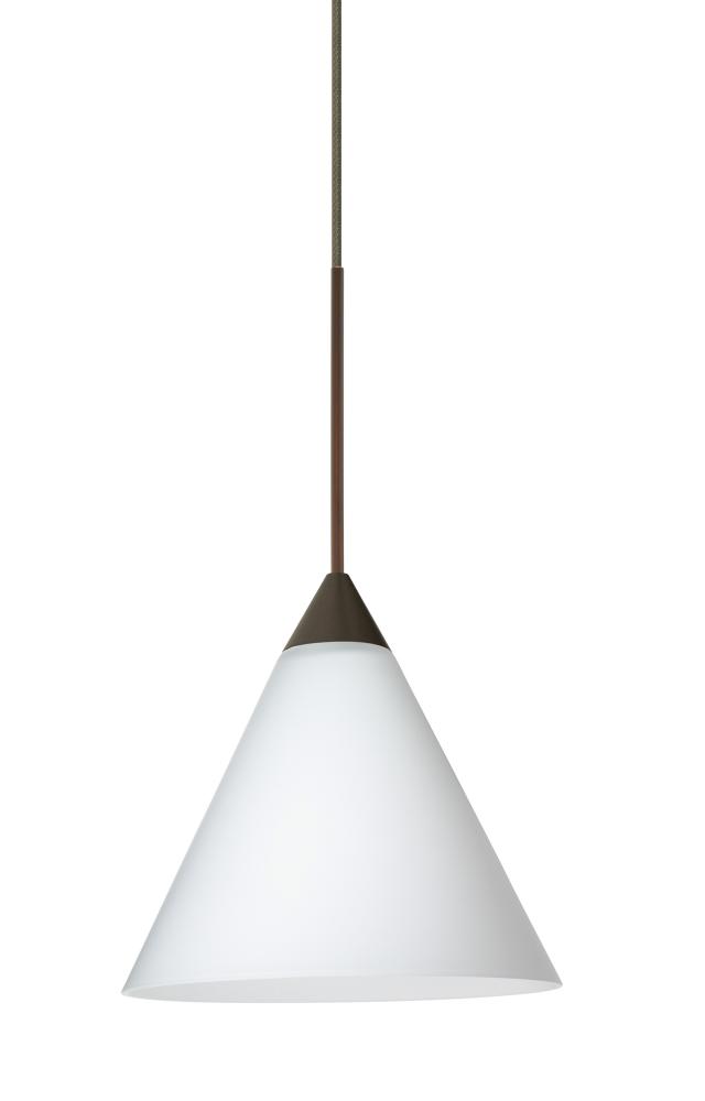 Besa Pendant For Multiport Canopy Kani Bronze Opal Matte 1x50W Halogen