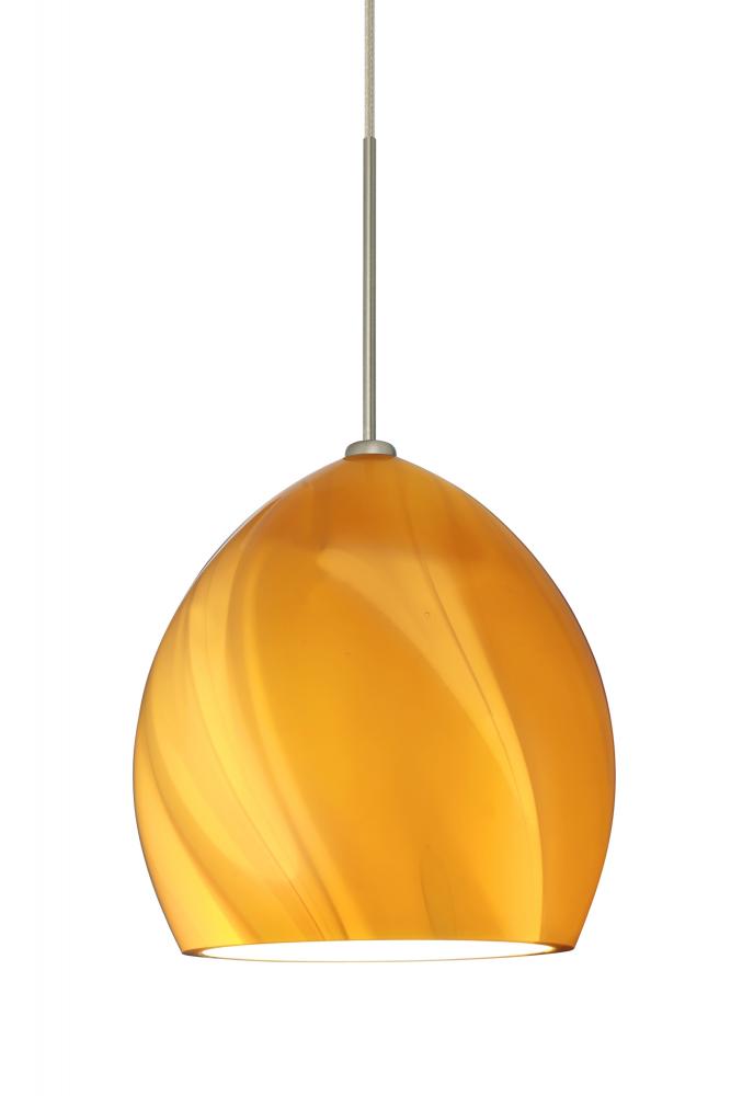 Besa Pendant Sprite Satin Nickel Honey 1x50W Halogen