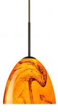 Besa Lighting 1BC-7572HB-LED-BR - Besa Sasha LED Pendant 1Bc Habanero Bronze 1x9W LED