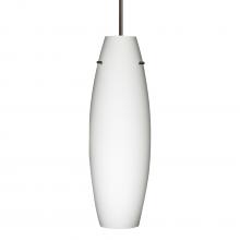 Besa Lighting 1JC-412707-BR-L - Besa Pendant Suzi 18 Bronze Opal Matte 1x150W Medium Base A21, 15Ft. Cord