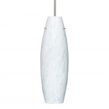 Besa Lighting 1JC-412719-SN-L - Besa Pendant Suzi 18 Satin Nickel Carrera 1x150W Medium Base A21, 15Ft. Cord