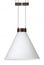 Besa Lighting 1XA-512107-BR - Besa Pendant Kani Bronze Opal Matte 1x50W Halogen