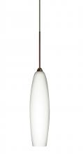 Besa Lighting 1XC-439507-LED-BR - Besa Pendant Zumi Bronze Opal Matte 1x5W LED