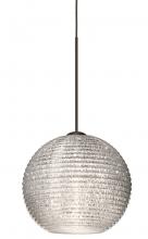 Besa Lighting 1XC-4615GL-BR - Besa Pendant Kristall 6 Bronze Glitter 1x35W Halogen