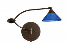 Besa Lighting 1WU-282484-BR - Besa Wall Kona Bronze Blue Starpoint 1x50W Halogen Gy6.35