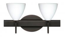 Besa Lighting 2SW-177907-LED-BR - Besa Wall Mia Bronze Opal Matte 2x5W LED