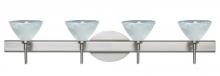 Besa Lighting 4SW-174352-LED-SN - Besa Wall Domi Satin Nickel Marble 4x5W LED