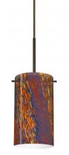 Besa Lighting B-4404CE-BR - Besa Stilo 7 Pendant For Multiport Canopy Bronze Ceylon 1x50W Candelabra