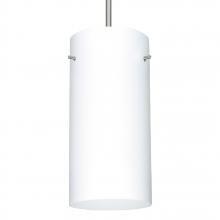 Besa Lighting J-412007-SN - Besa Cord Pendant For Multiport Canopy Stilo 12 Satin Nickel Opal Matte 1x150W A21