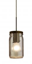 Besa Lighting J-MILO4SM-BR - Besa Pendant For Multiport Canopy Milo 4 Bronze Smoke 1x40W Medium Base A15