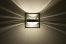 Besa Lighting OPTOS1W-CLFR-LED-BA - Besa Optos Wall Clear/Frost Brushed Aluminum 1x5W LED