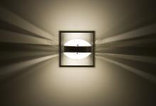 Besa Lighting OPTOS1W-FRFR-LED-BA - Besa Optos Wall Frost/Frost Brushed Aluminum 1x5W LED