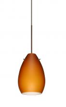 Besa Lighting RXP-171380-BR - Besa Pendant Pera 6 Bronze Amber Matte 1x50W Halogen