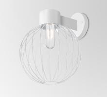 Besa Lighting SULTANA-G-WALL-WH - Besa, Sultana Globe Wall Sconce, White Finish, 1x60W T8