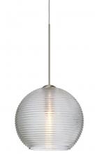 Besa Lighting X-461500-LED-SN - Besa Pendant For Multiport Canopy Kristall 6 Satin Nickel Clear 1x5W LED