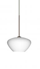 Besa Lighting XP-541007-BR - Besa Pendant Peri Bronze Opal Matte 1x50W Halogen