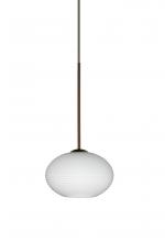 Besa Lighting XP-561207-BR - Besa Pendant Lasso Bronze Opal Matte 1x50W MAX GY6.35 Base