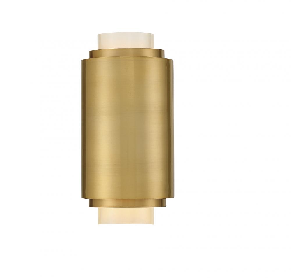 Beacon 2-Light Wall Sconce in Burnished Brass