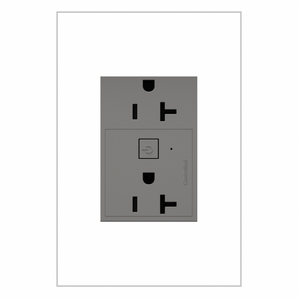 Adorne® 20A Smart Outlet with Netatmo, Plus-Size, Magnesium