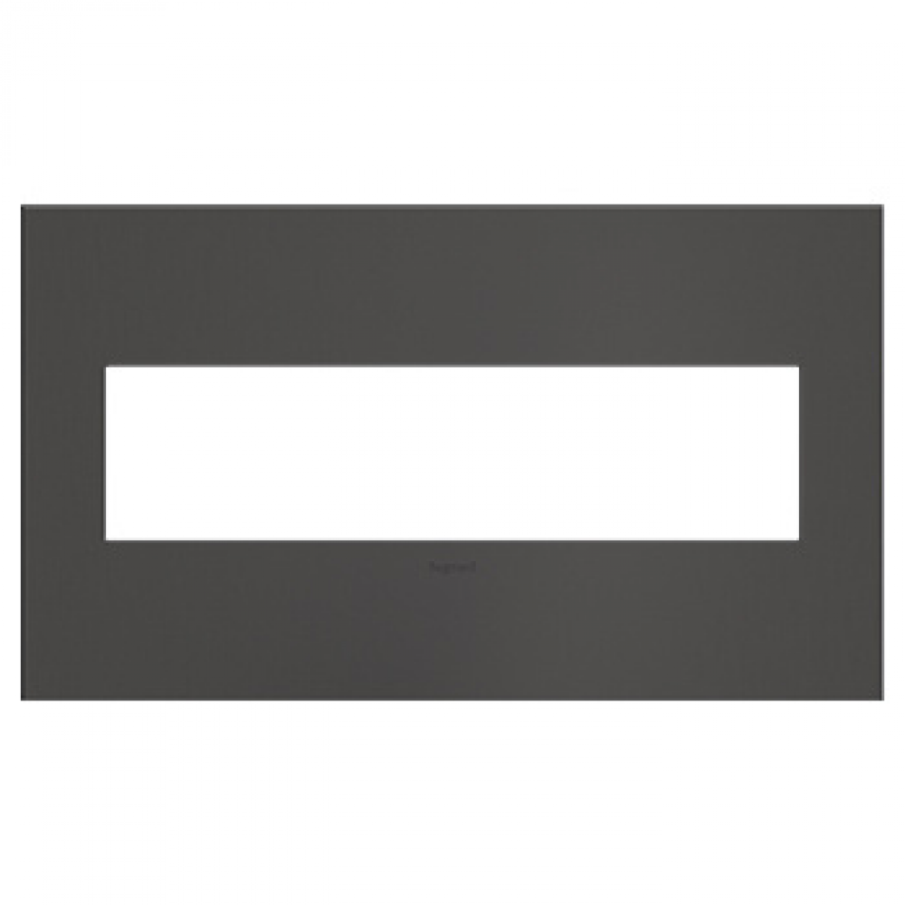 adorne® Brushed Black Nickel Four-Gang Wall Plate