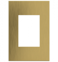 Legrand AWC1G3BSB4 - adorne® Brushed Satin Brass One-Gang-Plus Screwless Wall Plate