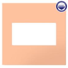 Legrand AWP2GPY - Adorne® Peachy Two-Gang Screwless Wall Plate with Microban®