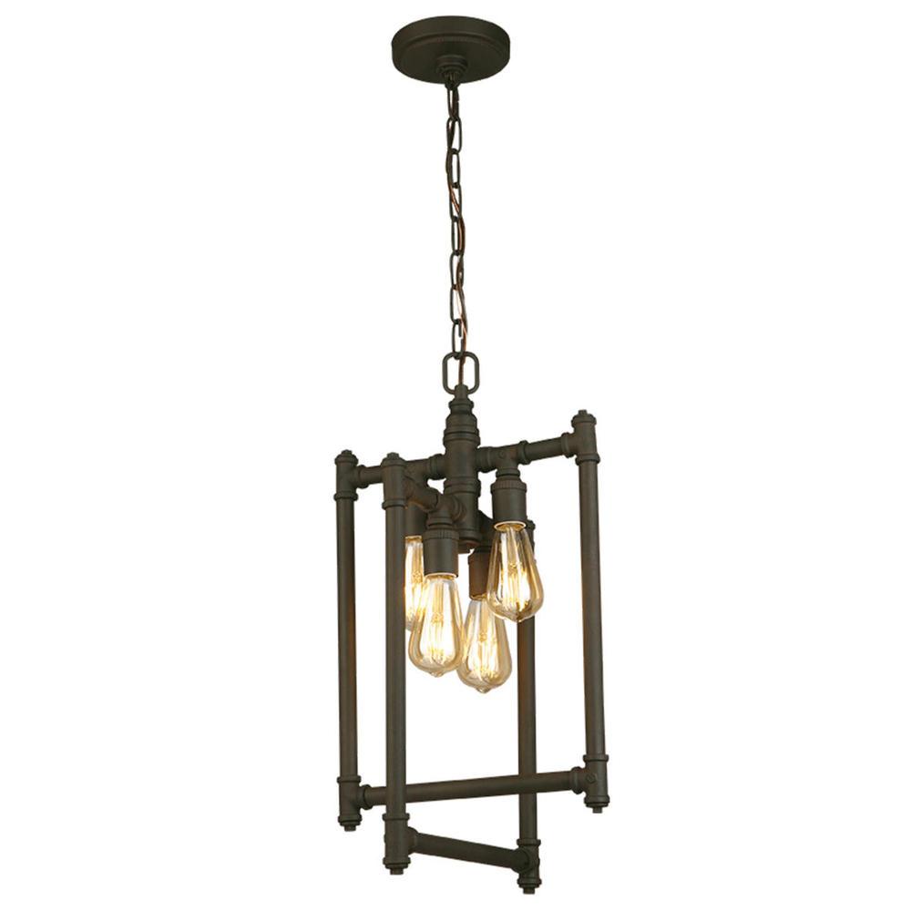 4x60W Pendant w/ Matte Bronze Finish