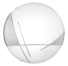 Eglo 89758A - 1x60W Ceiling Light w/ Chrome & Satin Finish & Clear & White Paint Design