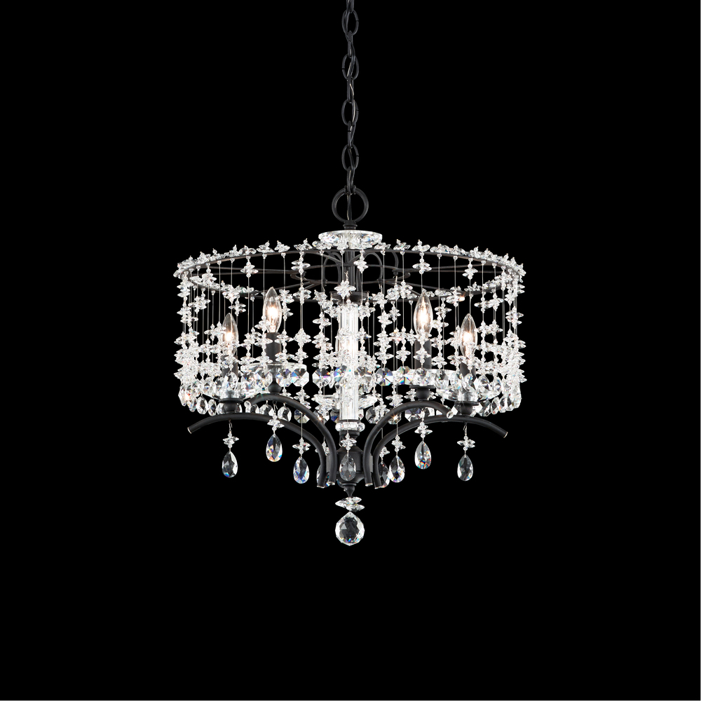 Bella Rose 5 Light 120V Chandelier in Etruscan Gold with Clear Radiance Crystal