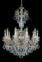 Schonbek 1870 5008-83 - La Scala 10 Light 120V Chandelier in Florentine Bronze with Clear Heritage Handcut Crystal