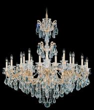 Schonbek 1870 5013-83 - La Scala 24 Light 120V Chandelier in Florentine Bronze with Clear Heritage Handcut Crystal