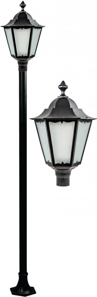 CAST ALUM LANTERN POST FIXTURE 35 WATT HPS MULTI TAP