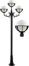 Dabmar GM2630-B - CAST ALUM 10" GLOBE POST LIGHT FIX 3 X INCAND 120V