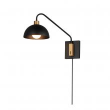 Maxim 10021BKNAB - Thelonious-Wall Sconce