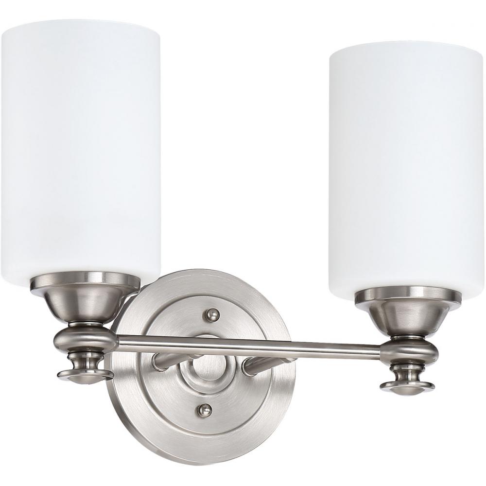 Dardyn 2 Light Vanity in Brushed Polished Nickel