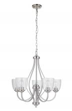 Craftmade 49925-BNK - Serene 5 Light Chandelier in Brushed Polished Nickel