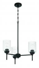 Craftmade 60523-FB - Claire 3 Light Chandelier in Flat Black