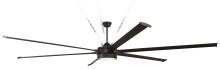 Craftmade PRT120ESP6 - Prost 120" 6-Blade Indoor/Outdoor (Damp) Ceiling Fan in Espresso w/ Espresso Blades